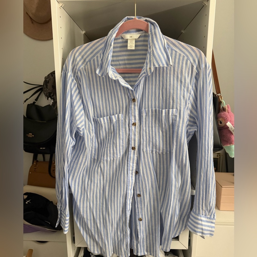 H&M Striped Button Up